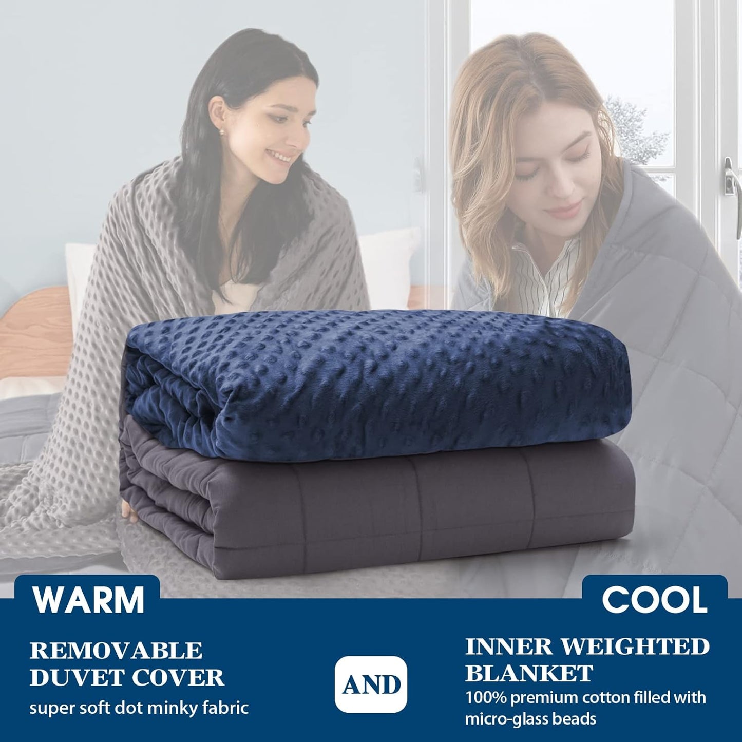 instawarm™hot and cold weighted blanket